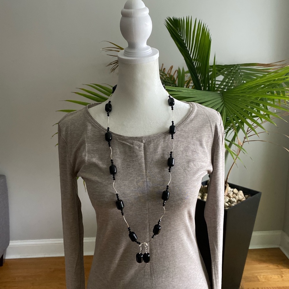.925 Silver Necklace and Earrings Set